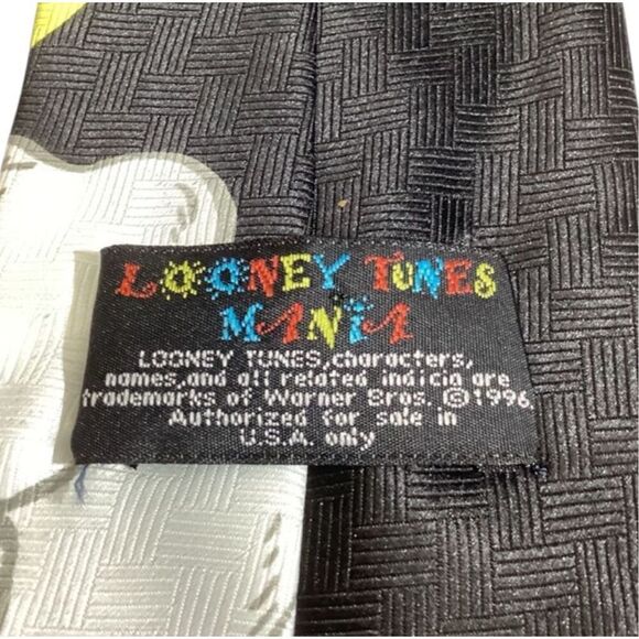 Vintage Looney Tunes Mania Tazmanian Devil Pumpkin Halloween Necktie - Picture 10 of 11